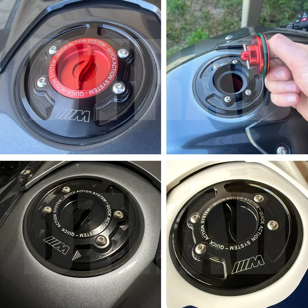 For BMW F650GS F700GS F850GS F800GS F800 GS/R/GT Motorcycle CNC Billet Quick Release Keyless Fuel Tank Cap Gas Oil Aribox Cover