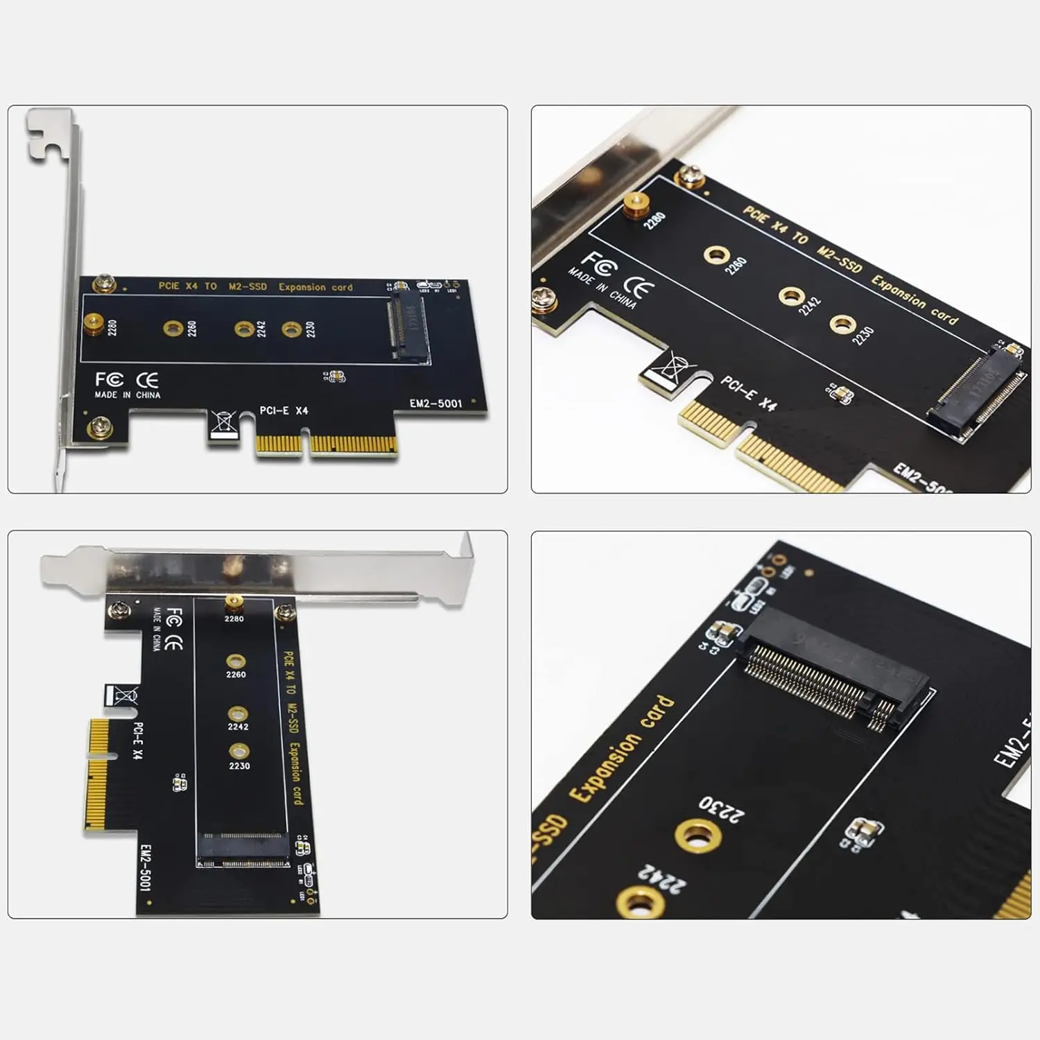 M.2 NVMe PCIe 어댑터 듀얼 M2 SATA B 키 및 NVMe M 키 SSD-PCI-e x4 어댑터 카드(2280 2260 2242 2230 SSD M.2 NVME Mkey)