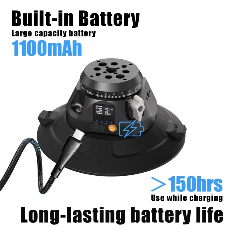 360 Panoramic Rotation Aluminum Alloy Silicone Photography Suction Cup Universal Camera Mount for DSLR Action Cameras