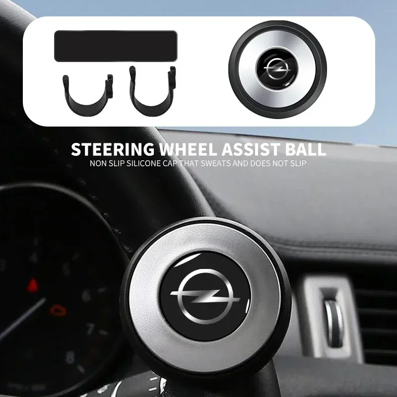 

Car Steering Wheel Knob An-slip Wheel Spinner Rotating Ball for Opel OPC Astra Insignia Mokka Zafira Corsa Vectra C D Antara Car