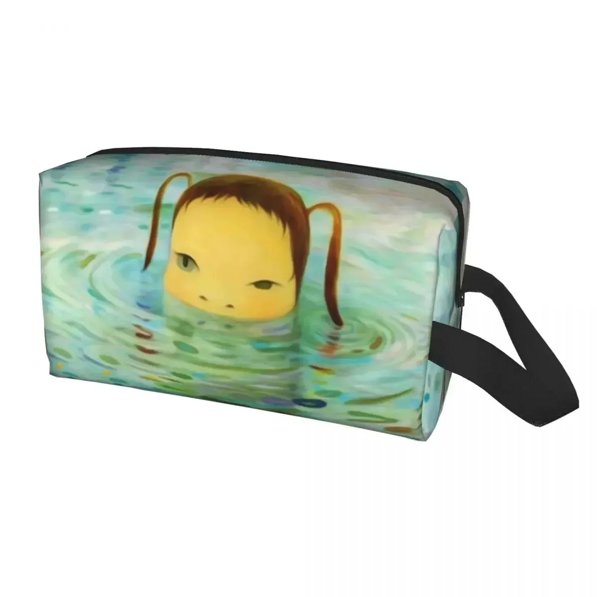 Custom Yoshitomo Nara Pop Art Travel Cosmetic Bag Women Manga Makeup Toiletry Organizer Lady Beauty Storage Dopp Kit