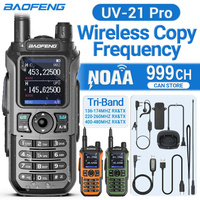 Baofeng UV-21 Pro V2 Muiti-Band 16 KM Long Range Walkie Talkie 999 CH Large Screen AM Flashlight USB Charger UV 5R Ham Radio