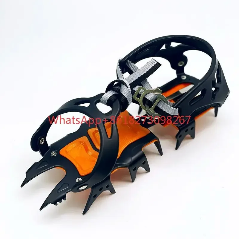 Outdoor mountaineering and ice climbing anti slip shoe covers, nail shoes, ice claws, 18 teeth, 10 teeth