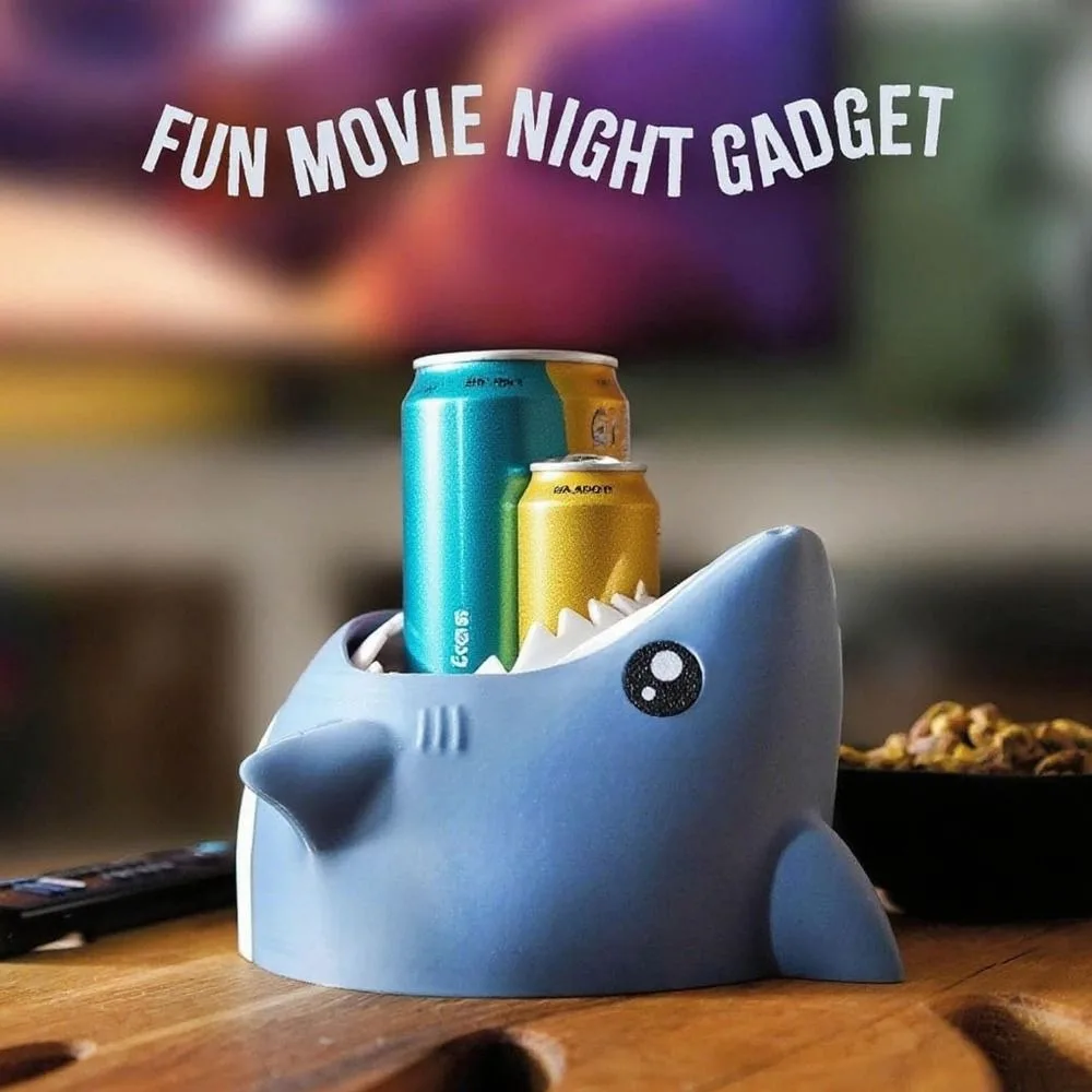 

НОВАЯ подставка для напитков в форме акулы, привлекательный держатель для чашки с 3D принтом, креативный забавный настольный органайзер, подарок на день рождения