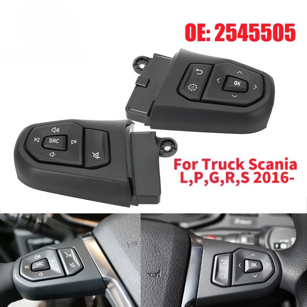 

Переключатель на рулевом колесе автомобиля для грузовика Scania L,P,G,R,S 2016-2673059 2568445 2673060, детали салона автомобиля 2545506 2568448 2545505