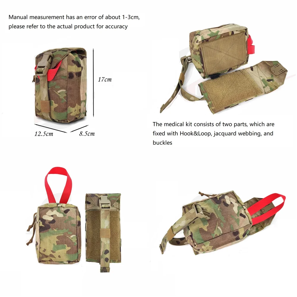 

Тактическая медицинская сумка ATS Molle, портативная сумка для аптечек первой помощи, сумка для мелочей, вертикальная сумка разных вещей