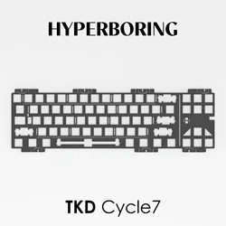 TKD Cycle7 keyboard plate PP PC FR4 Aluminum ( PCB-mounted stab and Plate-mounted stab) Cycle70