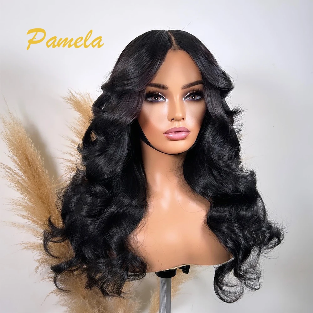 250% Density Super Double Drawn Loose Wave Princess PrePlucked 13X6 Transparent Lace Front Human Hair Wigs Glueless Wear And Go