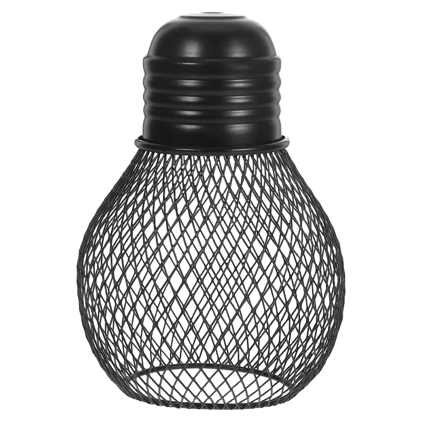 

Промышленный винтажный железный абажур, черный, для подвесного светильника, металлический, для потолочного/настенного светильника, ажурный, сменный