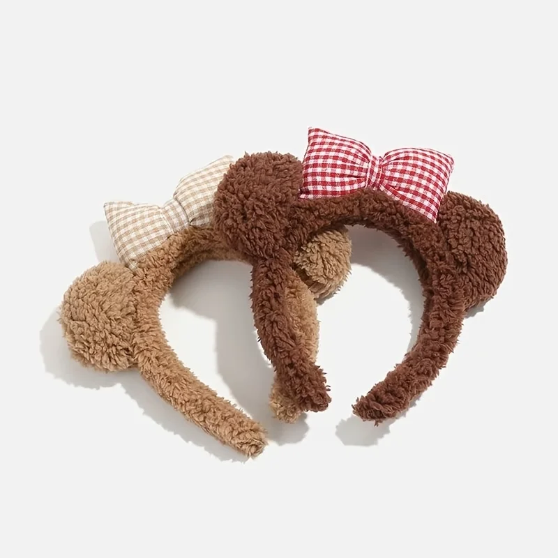 1pcs Fashion Simple and Versatile High end Plush Bear Hair Bracelet For Women Girls Party Hair Accessories