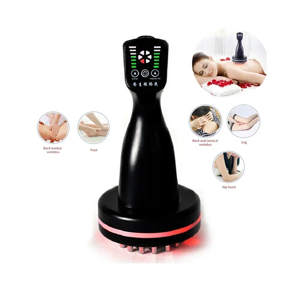 Microcurrent Meridian Scrape Infrared Body Detoxification Massage Comb Regimen Dredging Warm Brush Shape Promote  Relaxing