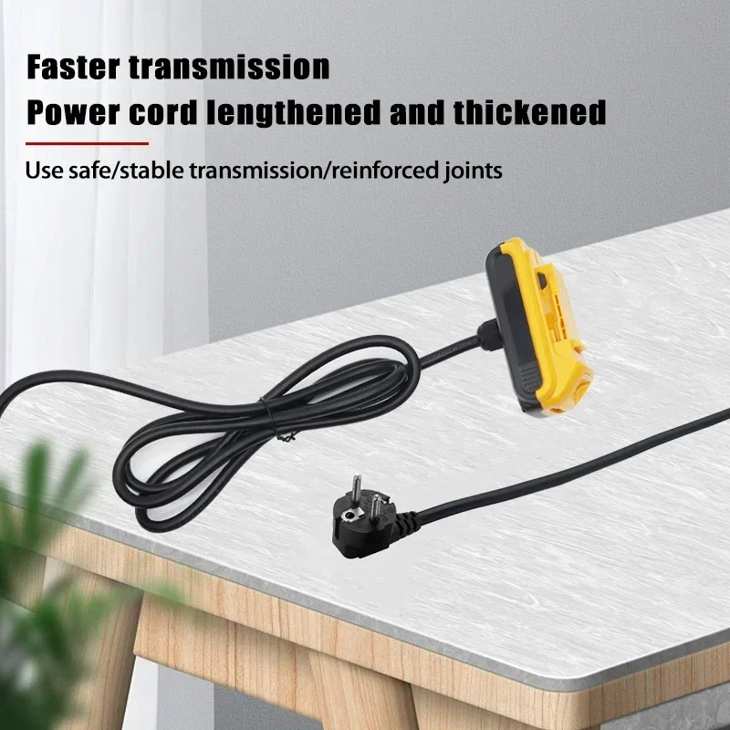 600W AC 110V/220V konverter adaptor tegangan dapat diatur ke catu daya DC 18V dengan steker UE untuk Makita untuk Milwaukee untuk DeWalt