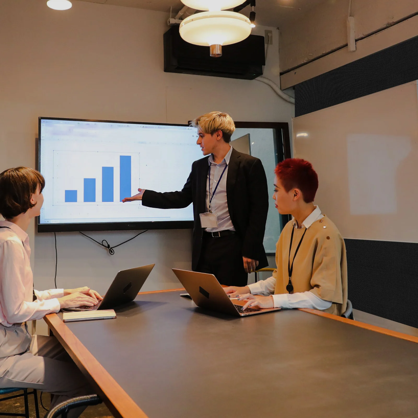 

1 Set 300X145Cm Blackout Curtains Portable Window Shade For Bedroom Living Room Self-Adhesive No Drill Light Blocking Drape,