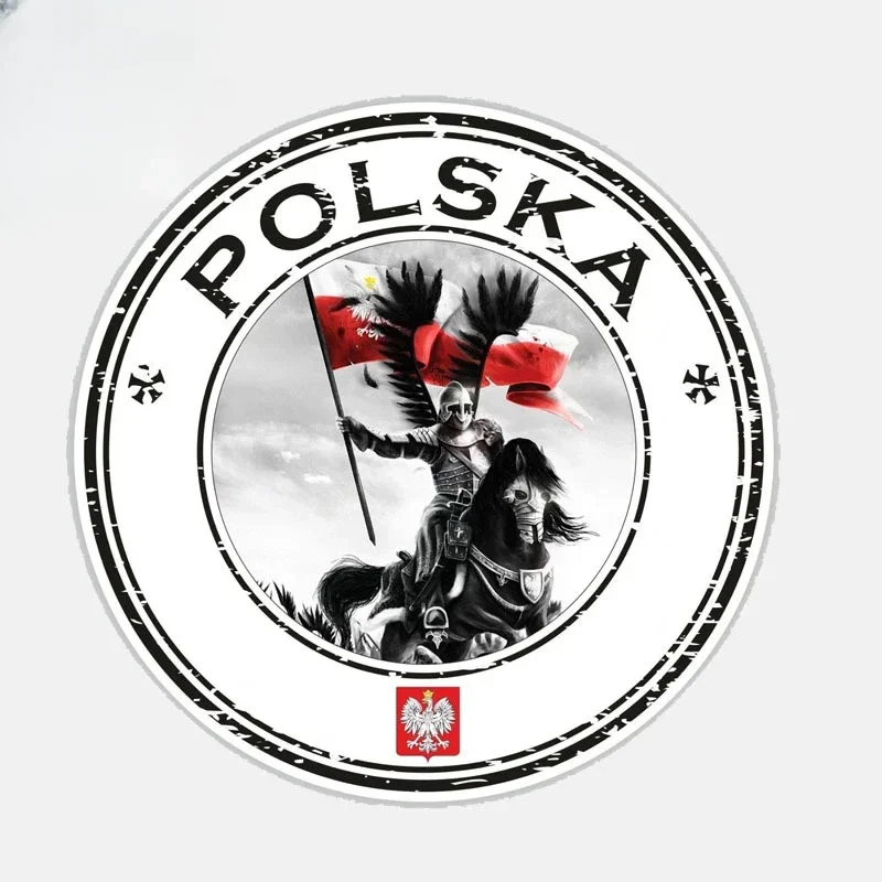 

Fashion Car Sticker Poland Polska Husarz Decor Vinyl Decal Cover Scratches for Golf 5 Kia Ceed Seat Ibiza,11cm*11cm