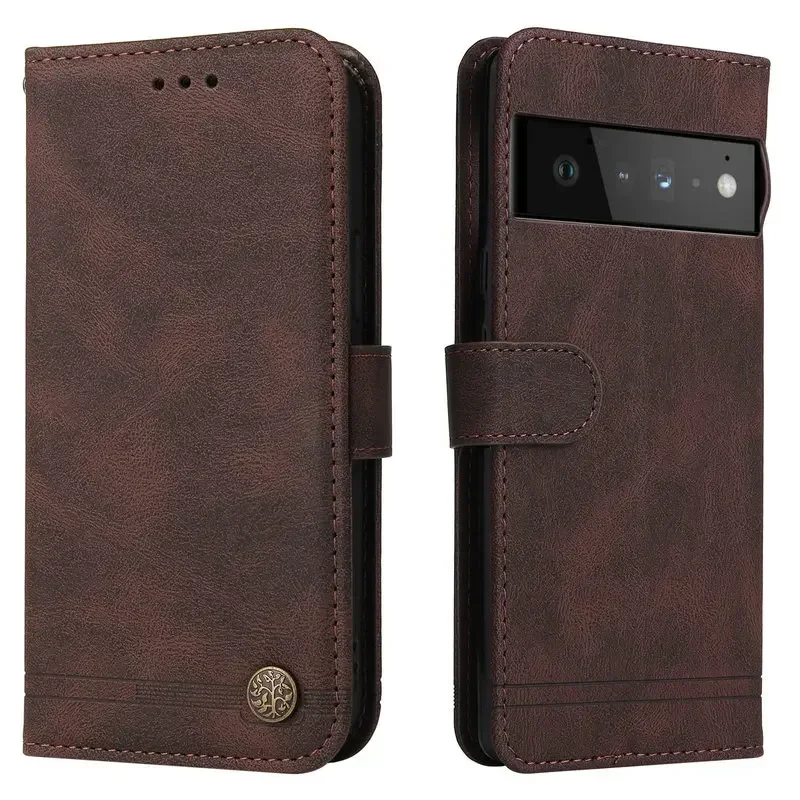 Pixel 6A 7 8 9 Pro XL Premium Luxury Case Leather 360 Protect Wallet Book Skin for Google Pixel9 Case Pixel 6 A 7A 8A Flip Cover