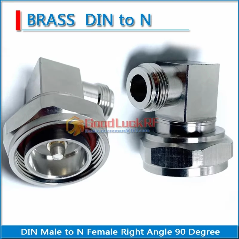 7/16 DIN L29 maschio a L16 N femmina ad angolo retto 90 gradi Jack tipo L ottone connettore RF adattatori presa coassiale 50 ohm