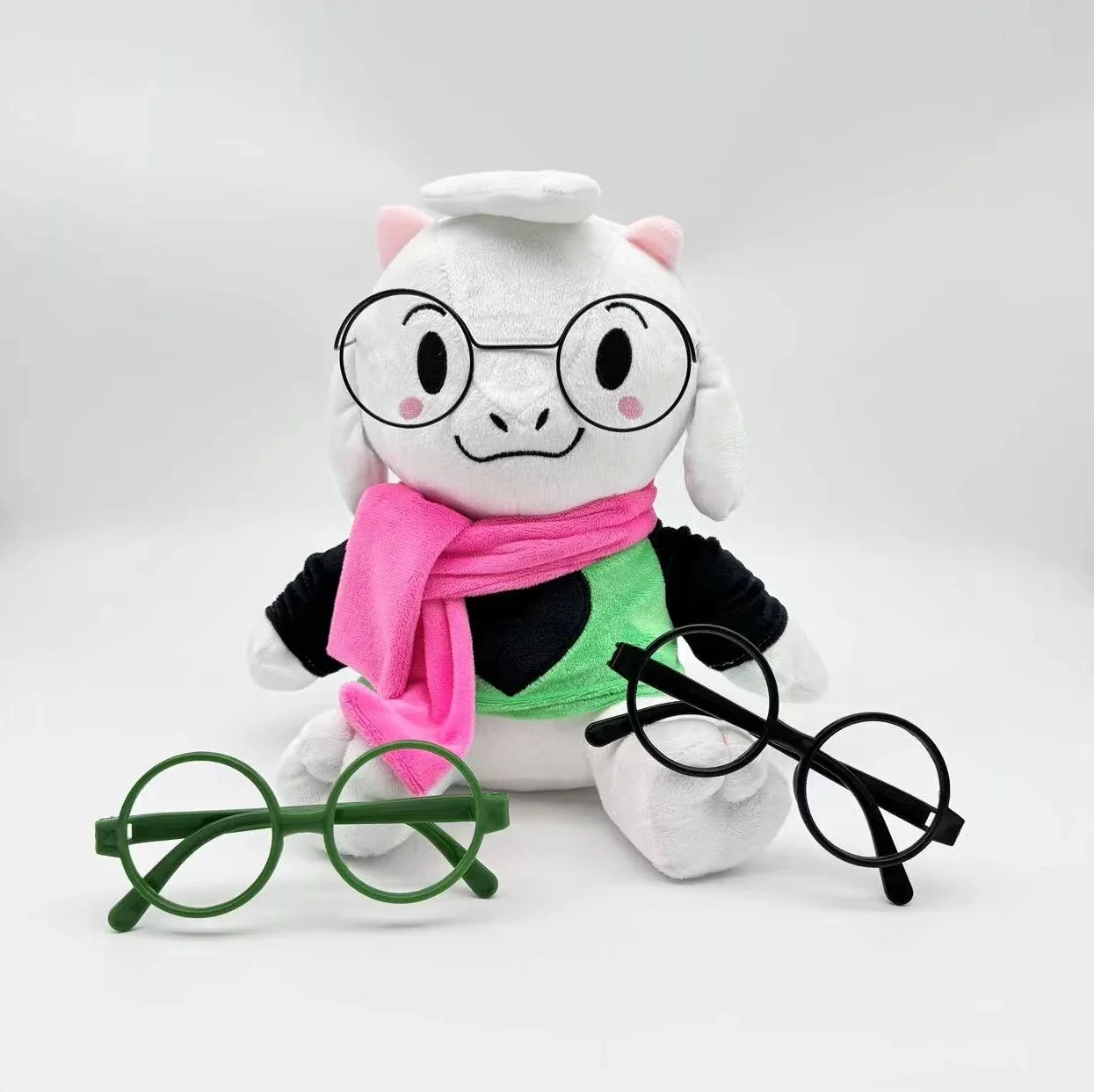 

Мягкая игрушка Deltarune Kawaii Ralsei Lancer, интерактивная кукла-персонаж мультфильма, вращающаяся на 360 градусов, из мягкой ткани