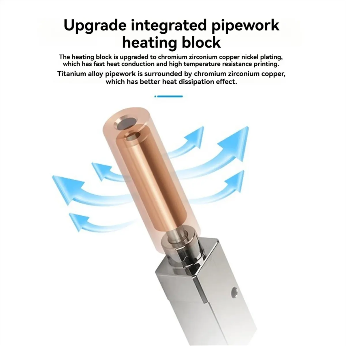 (B63C) 0.4mm Upgrade Hotend Hardened Nozzle for QiDi X Plus 3 / X Max3 3D Printer Support PLA/ABS/PETG/TPU/PP/PEI Consumables