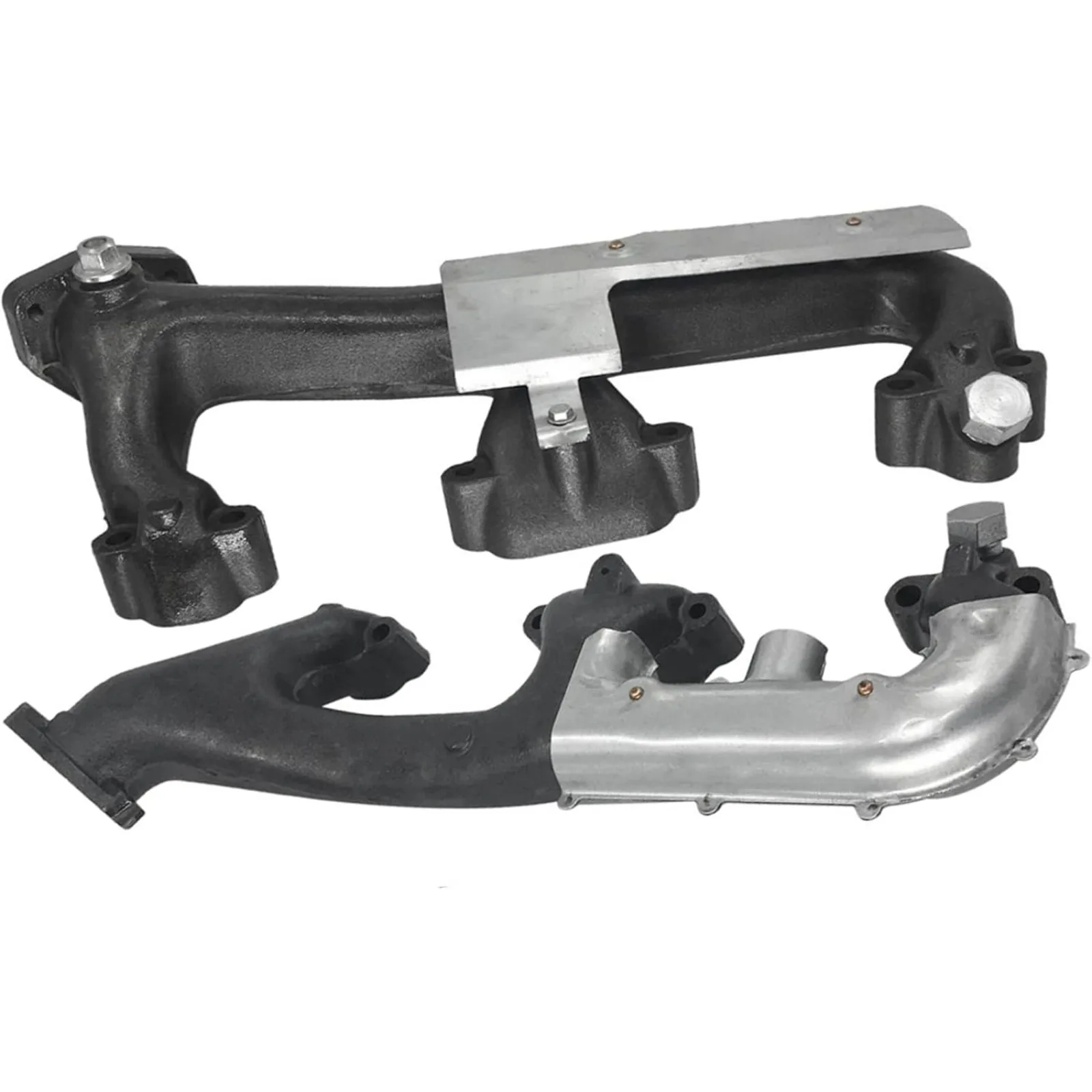 US  Left + Right Exhaust Manifold With Heat Shield For Chevrolet GMC Pickup Truck 674-156, 674-157