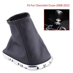 PU Leather Car Gear Shift Knob Cover Gaiter Boot Fit For Chevrolet Cruze 2008-2012