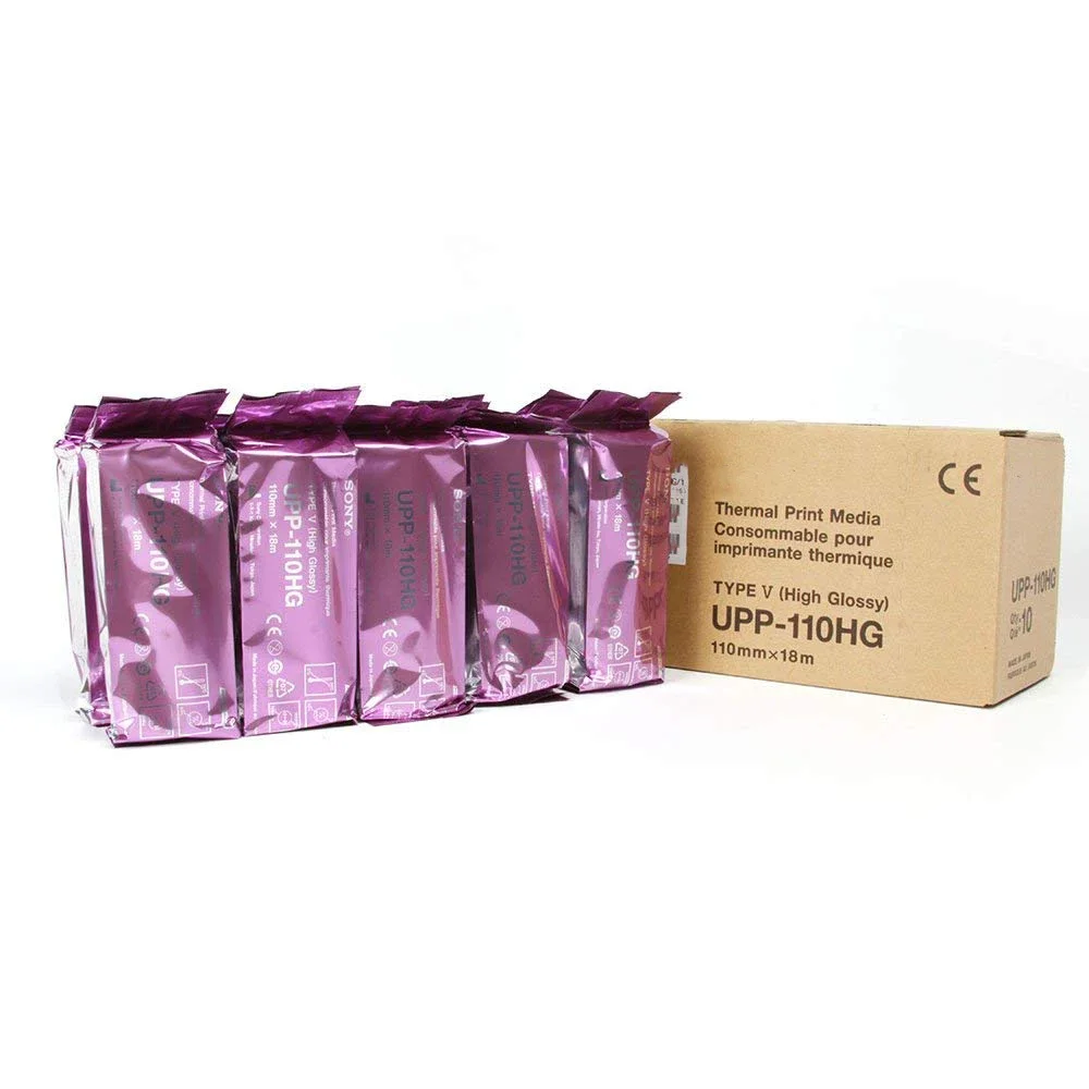 10 Roll UPP-110HG Ultrasound Printing Paper Media Video Imaging For Compatible Sony Printer