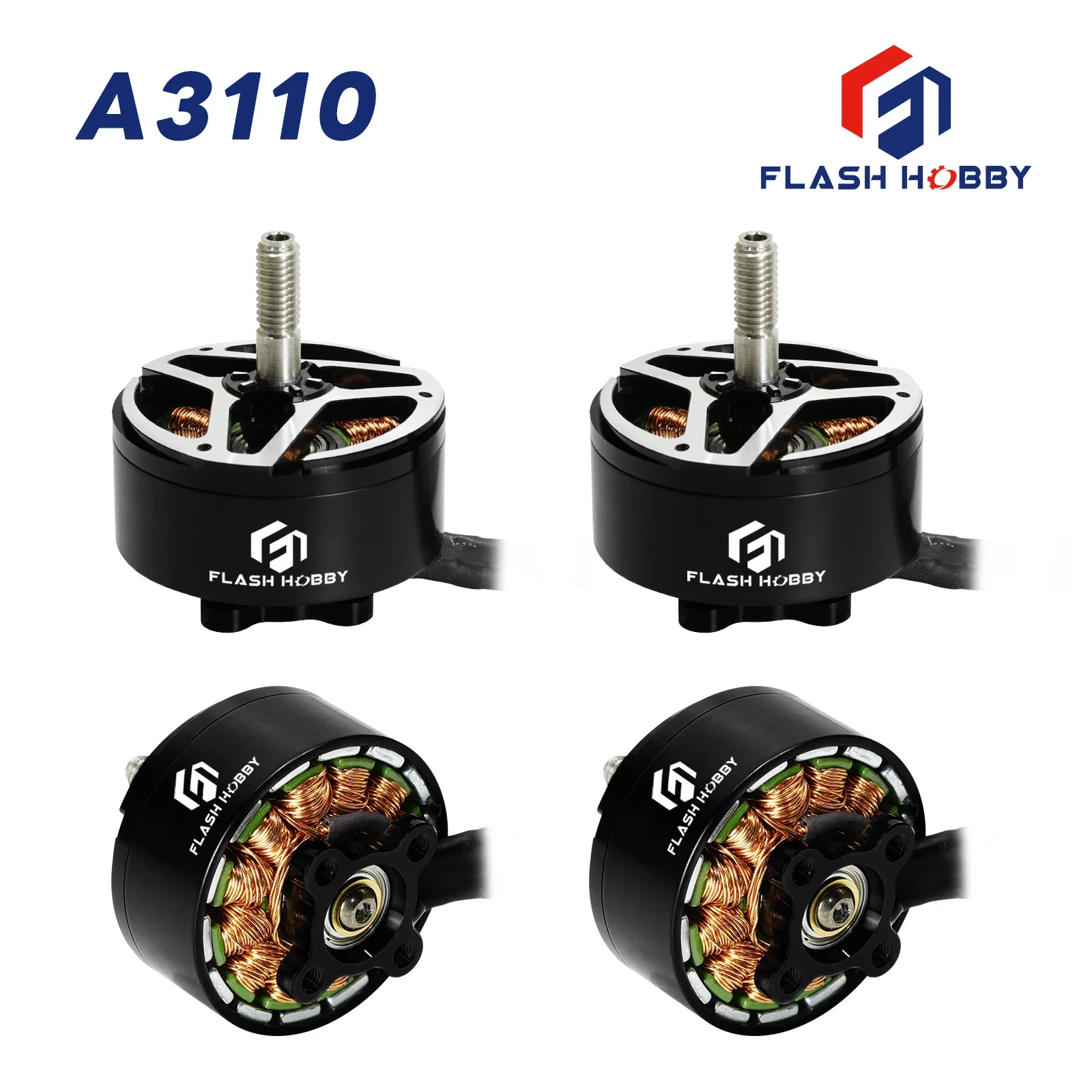 

FLASHHOBBY A3110 3110 900KV Brushless Motor 6S LIPO for FPV Freestyle 9inch 10inch Long Range Cinelifter Drones DIY Parts