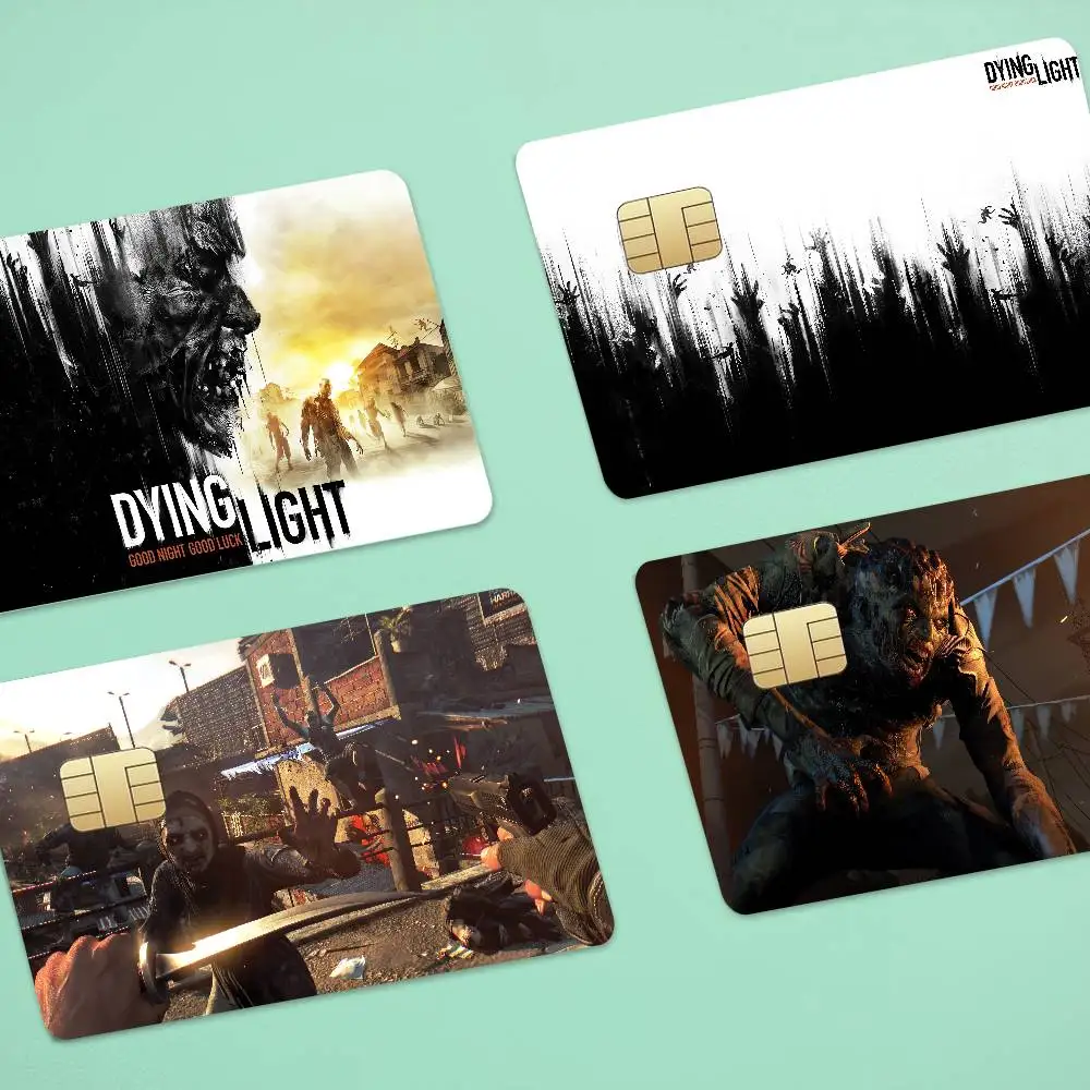 Game Dying Light Anmie 4pcs 1Set Sticker Film Skin Cover For Credit Card Debit Bank Card Front