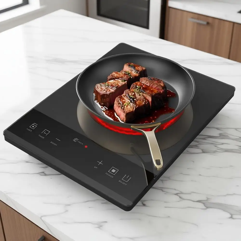 

Электрическая плита, одноконфорочная, портативная, ультратонкая, инфракрасная, с 24-часовым таймером, с защитой от детей