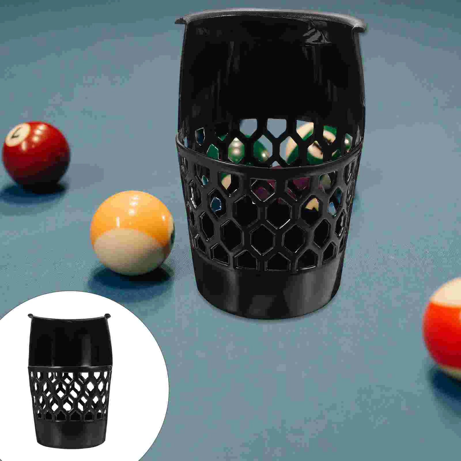 Pool Table Side Pocket Billiards Basket Snooker Pockets Nets Black Plastic Travel