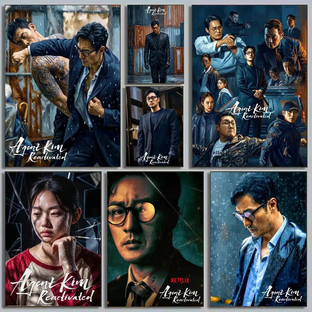 Korean Drama Agent Kim Reactivated Poster HD Wall Art Aesthetic Decor for Living Room Bedroom Office Stylish Gift