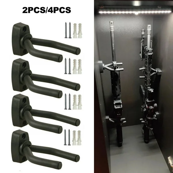 

2Pcs/4Pcs Gun Racks Wall Mount Gun Storage Display Hanger Hook for Rifles, Airsoft, Compound Bow and Baseball Bat