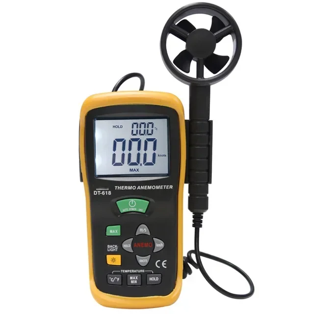 Multifunction Digital Thermo Anemometer Wind Speed test