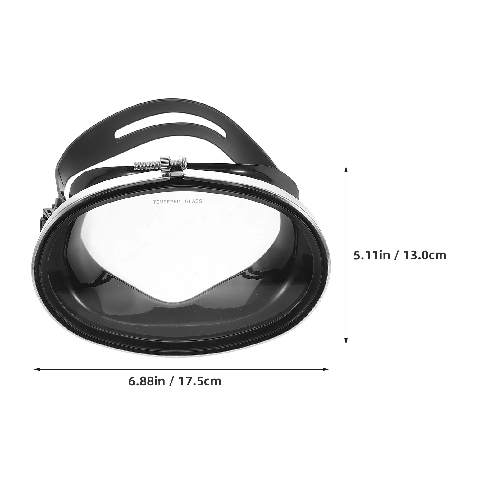 عالية الوضوح الزجاج المقسى مكافحة الضباب حزام قابل للتعديل مريح صالح الغوص السباحة الغوص والعتاد #3