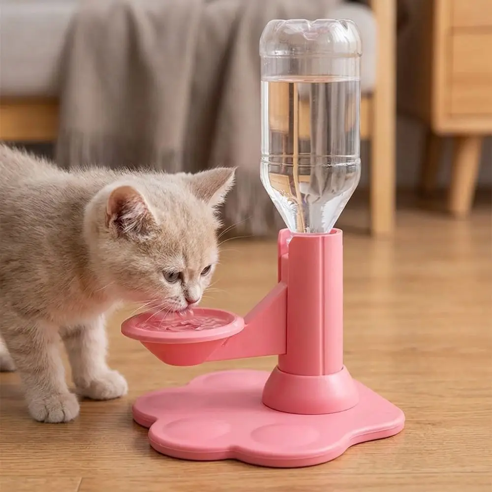 Anti-Wet Mouth Gravity Cat Water Dispenser Gravity Refill Prevent Black Chin Cat Auto Water Bowl Suction Cup Base Leak Proof
