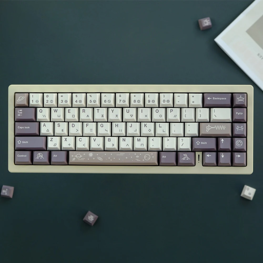 

129 клавиш GMK Galaxy Moon Man колпачки для клавиш Cherry Profile PBT сублимационная механическая клавиатура колпачок для MX Switch 61/64/68/75/87