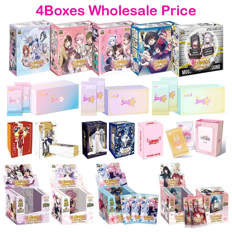 

4Boxes Wholesale Price Goddess Story Collection Card Girl Party Goddess Feast Swimsuit Bikini Booster Box Doujin Toys Hobby Gift