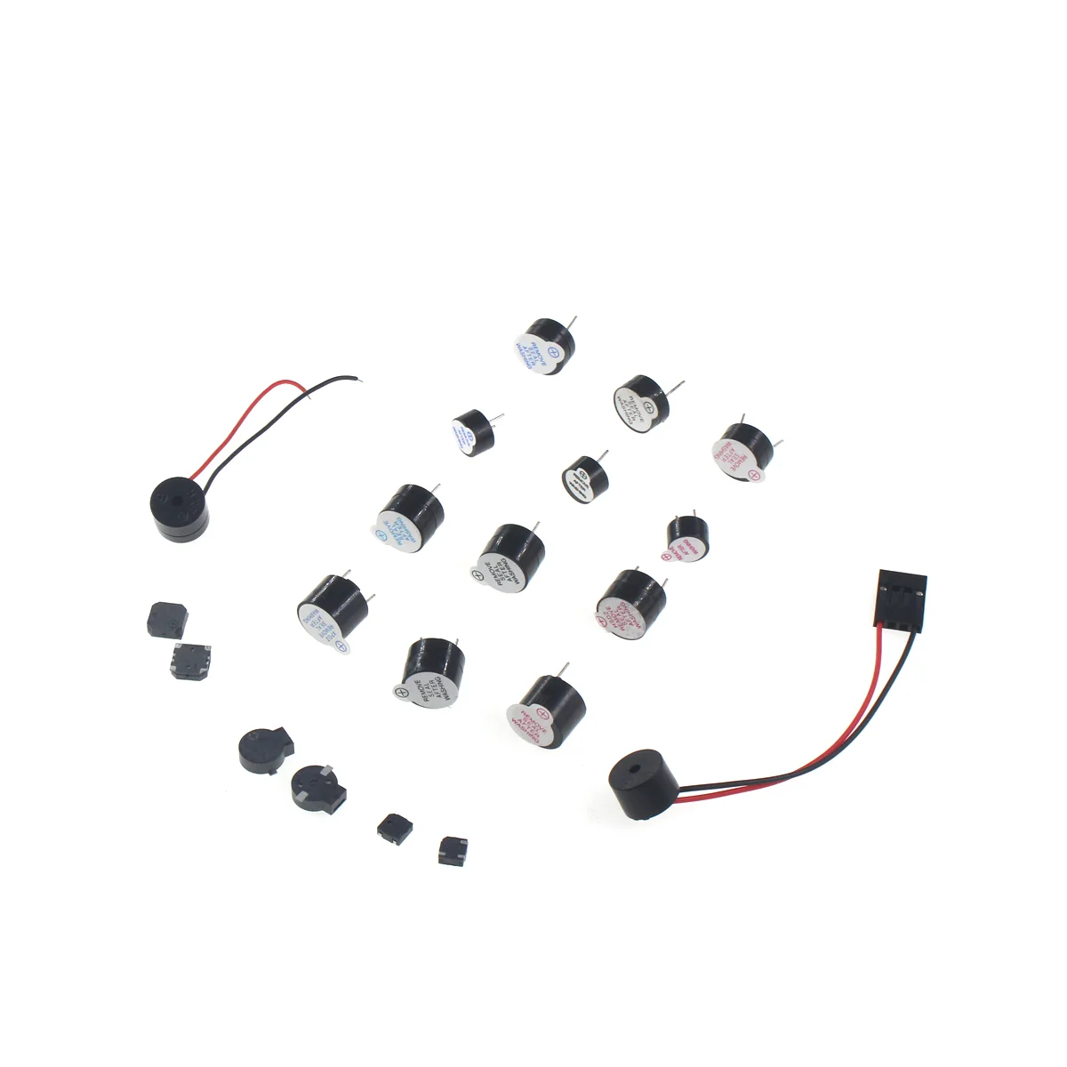 Zumbador de 5 piezas, 9x5,5mm, 12x6,5mm, 12x8,5mm, cable de 12x9,5mm, spliting one 5030 dip smd 8530 9025 3v 9025 5v 12x8,5mm