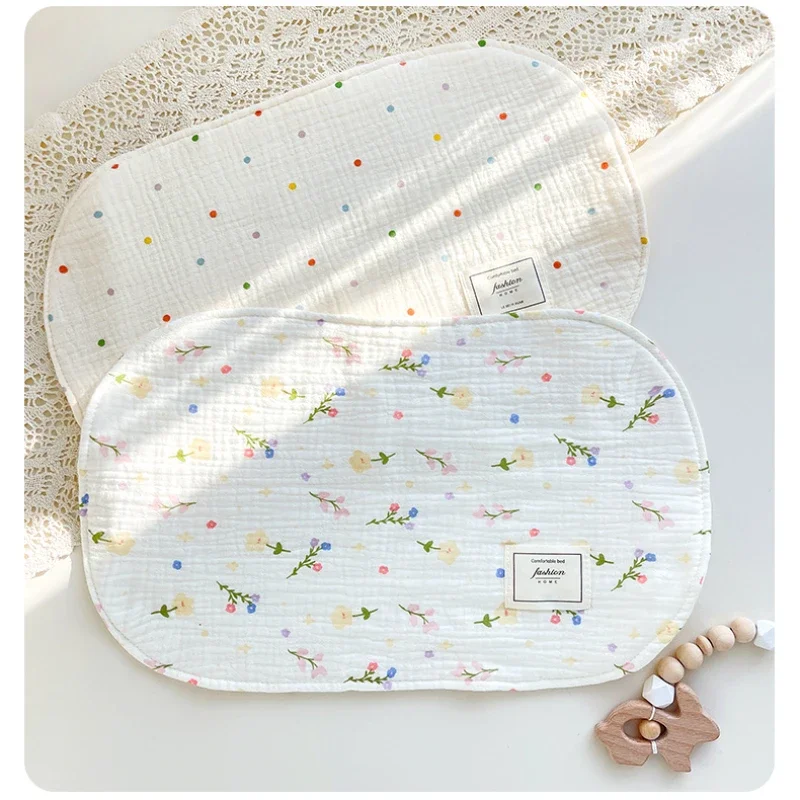 

Gauze Baby Towel Newborn Baby Pillow Double Side Breathable Soft Cotton Towel Pillow Pad Bedding Summer Baby Head Protection