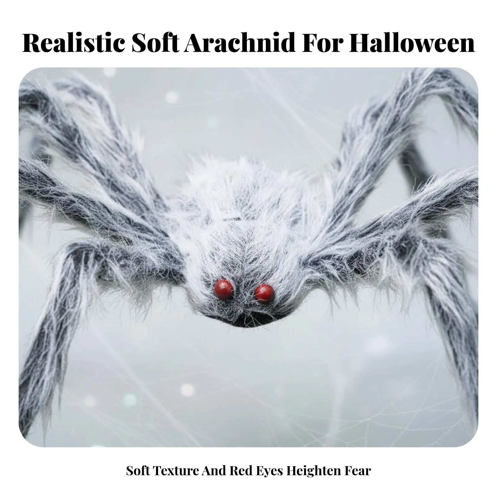 

Cuddly Arachnid Figure Spooky Design Halloween Prphoto Opportunity Colorful Choices Large Size for Party Hosts, Kids