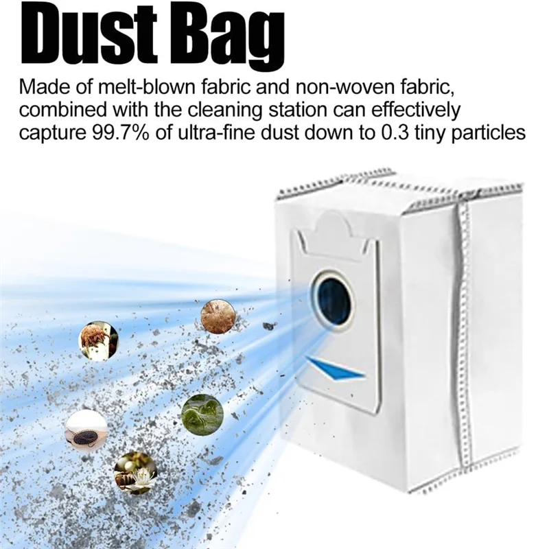 17 peças para ecovacs deebot x2s aspiradores robóticos escova lateral principal filtro hepa panos esfregão saco de pó substituir peças de reposição