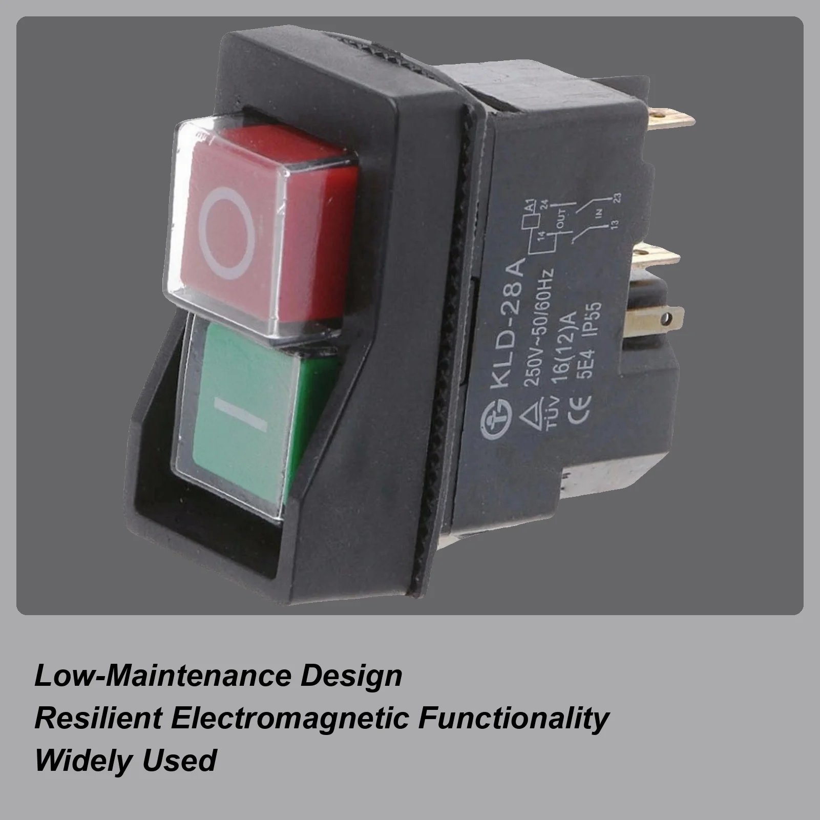 4 Pin Push Button Switches AC250V 16A Electric Power Tool Safety Switches For Industrial Machine, Milling, Grinder, Crane