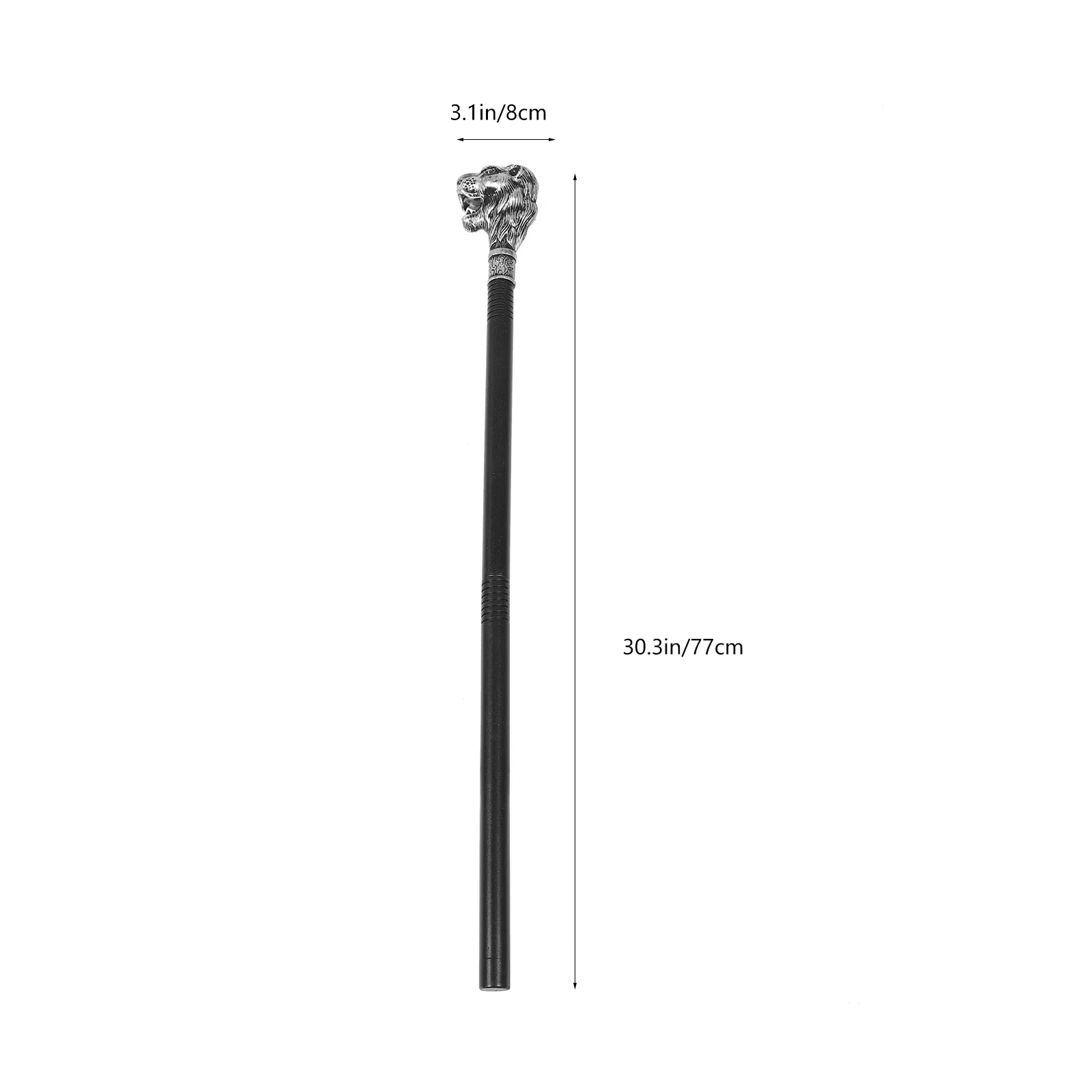 Halloween Lion Head Cosplay Cane Prop Decorative Wand for Party Carnival Costume Photo Shoot Walking Stick Halloween Cane