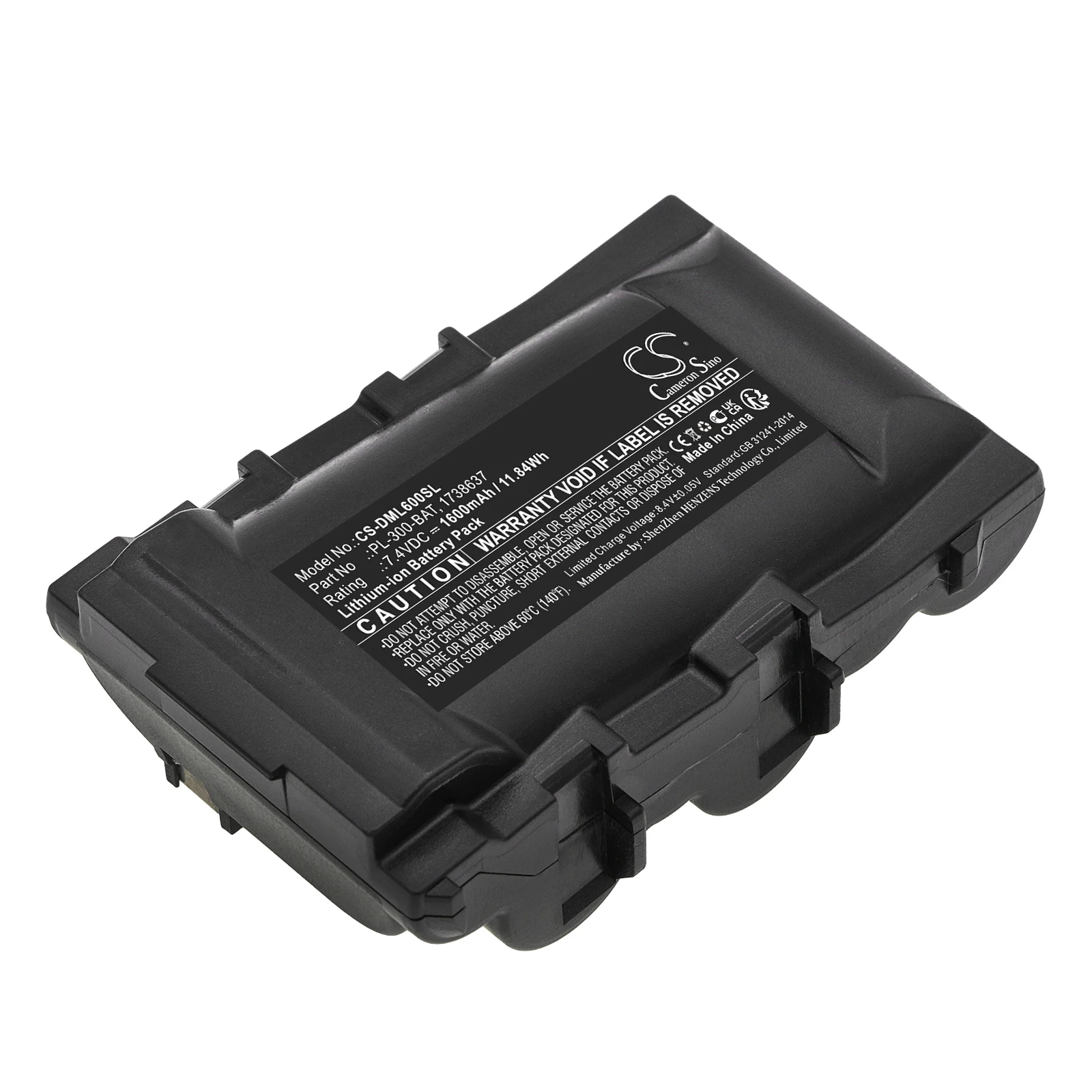 

Replacement Battery for 3M PL300 PL-300-BAT 7.4V/mA