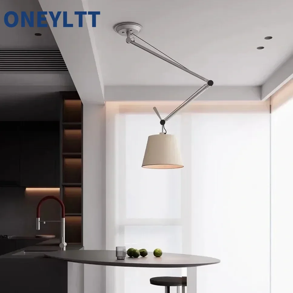 Medieval Ins Italian Nordic Modern Rocker Telescopic Designer Living Room Study Bedroom Bedhead Reading Wall Light