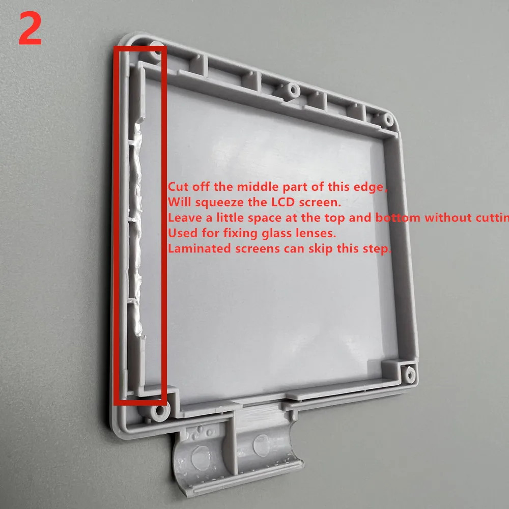 New 3.0 "Original Size IPS High Brightness LCD Screen is Suitable for Gameboy Advance SP GBASP view 3