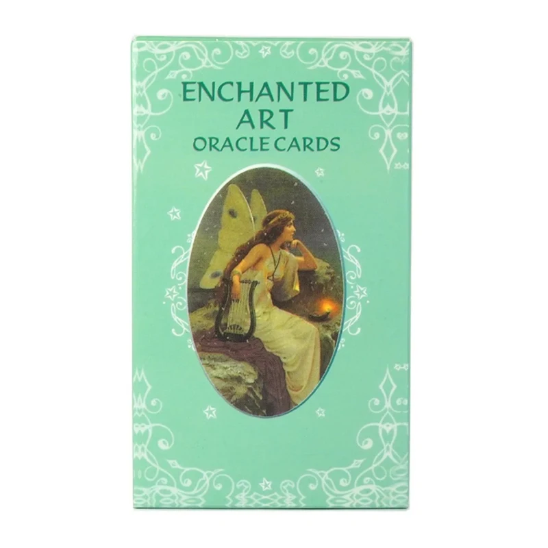 10.3*6cm Enchanted Art Oracle Card Deck 42 Pcs Cards Beautiful Vintage Artwork with Inspiring Messages