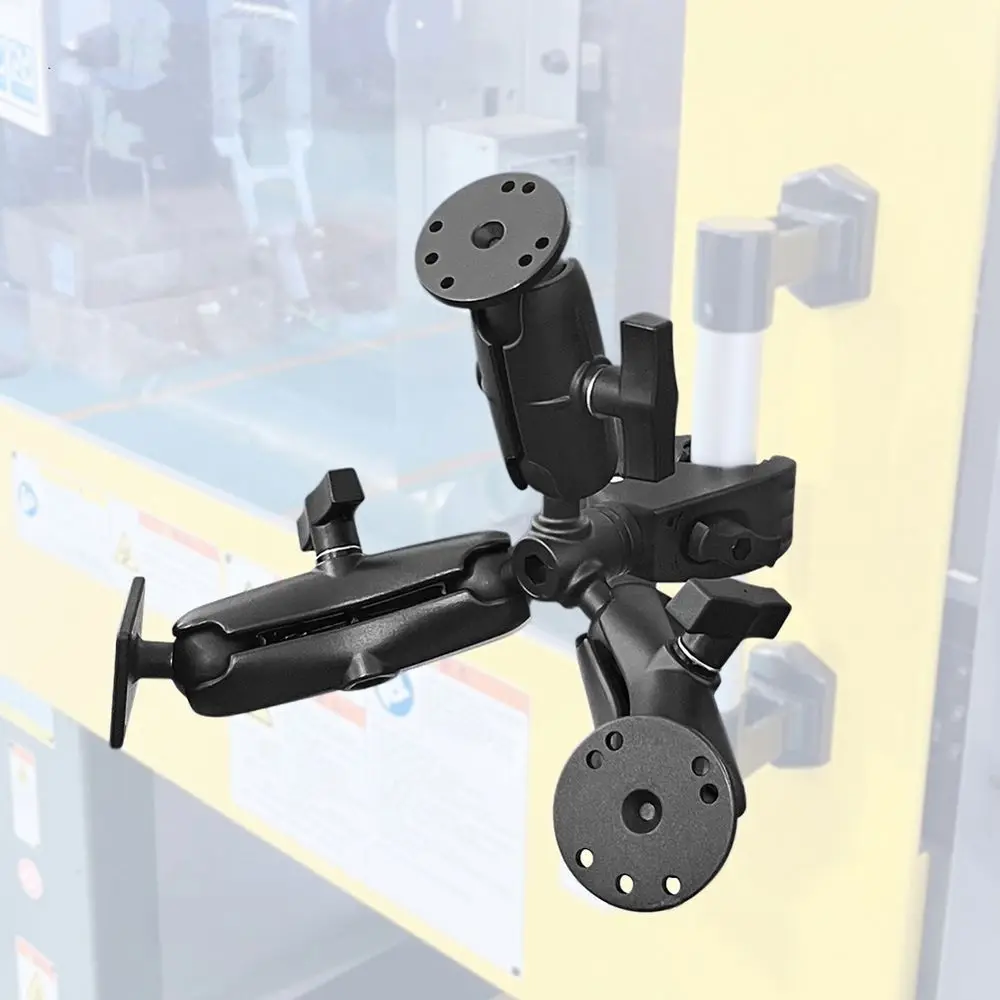 618 Mega Sale 1.5 Inch Ball Head Triple Metal Ball Mounting Arm Joint Extension Adapter, Multi Directional Adapter