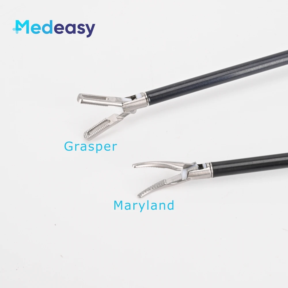 Medical Use Laparoscopic Reusable Bipolar Coagulation Forceps with Cable Maryland or Grasper Jaw