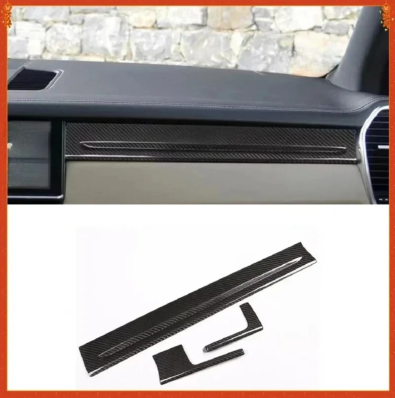 

For Porsche Cayenne Real Dry Carbon Fiber 18-2020 Interior Central Control Instrument Decoration Cover Modification Accessories
