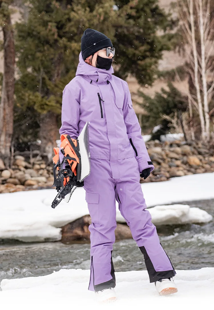 

AIRPOSE-Waterproof Ski Suit for Men and Women, Snowboard Clothing, Winter Mountain Skiing, One-Piece Suits, Female and Male